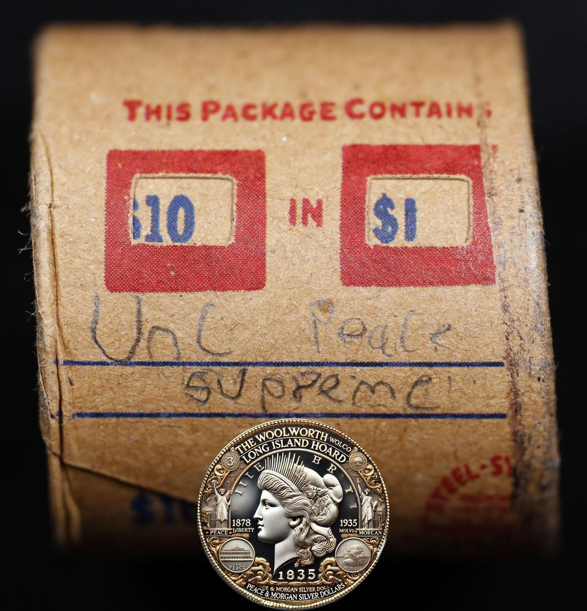 10 Uncirculated Peace Dollar Roll: Supreme - 10 UPU