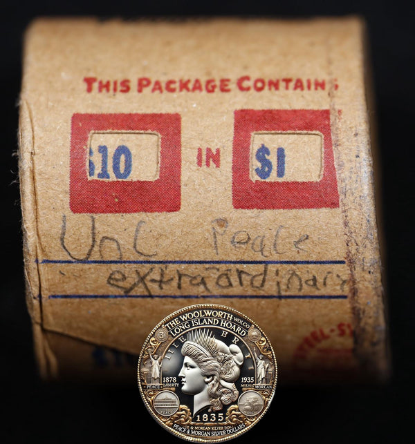 10 Uncirculated Peace Dollar Roll: Extraordinary - 10 UPX