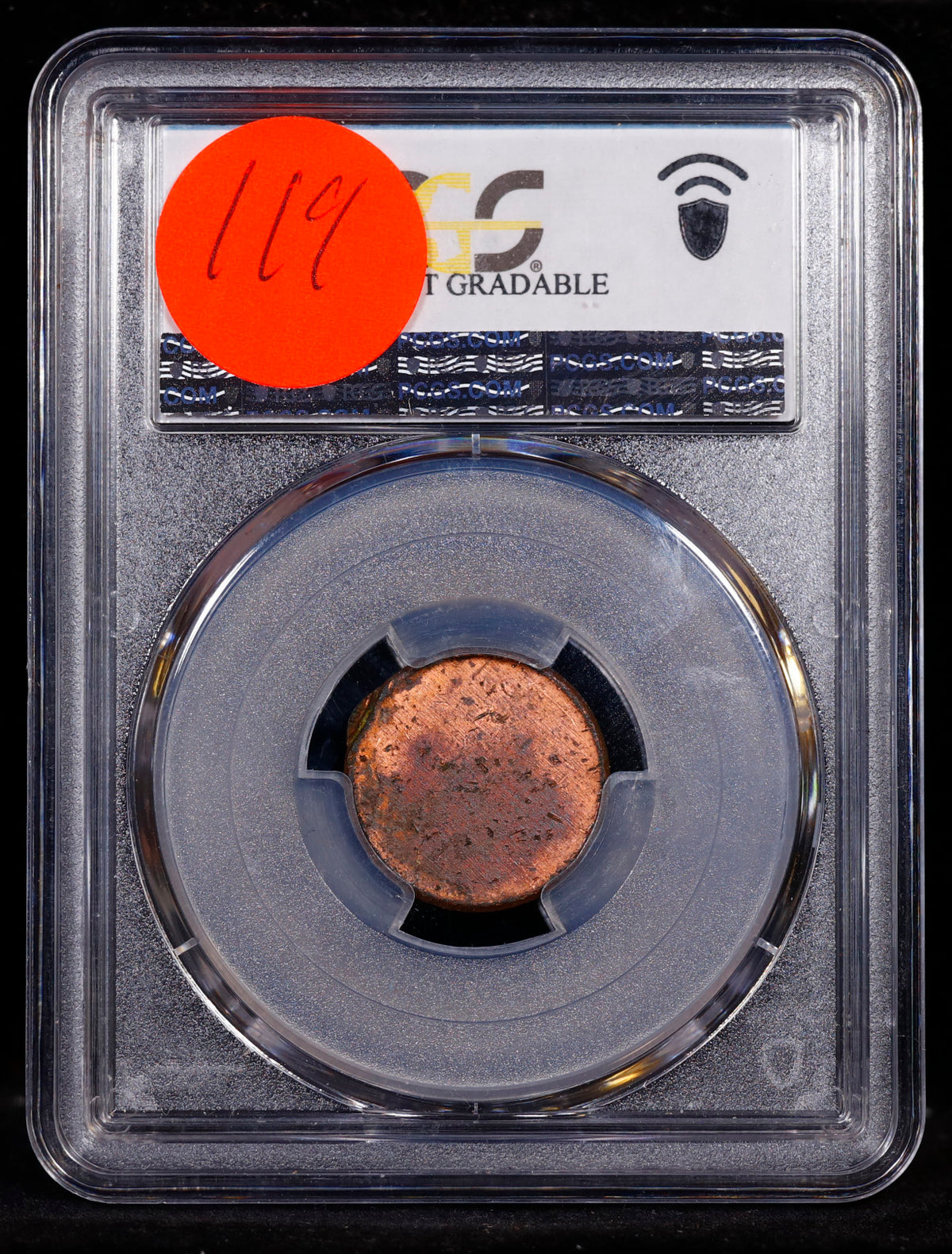Mint Error No Date 1c Struck 99% Off-Center PCGS UNC Details