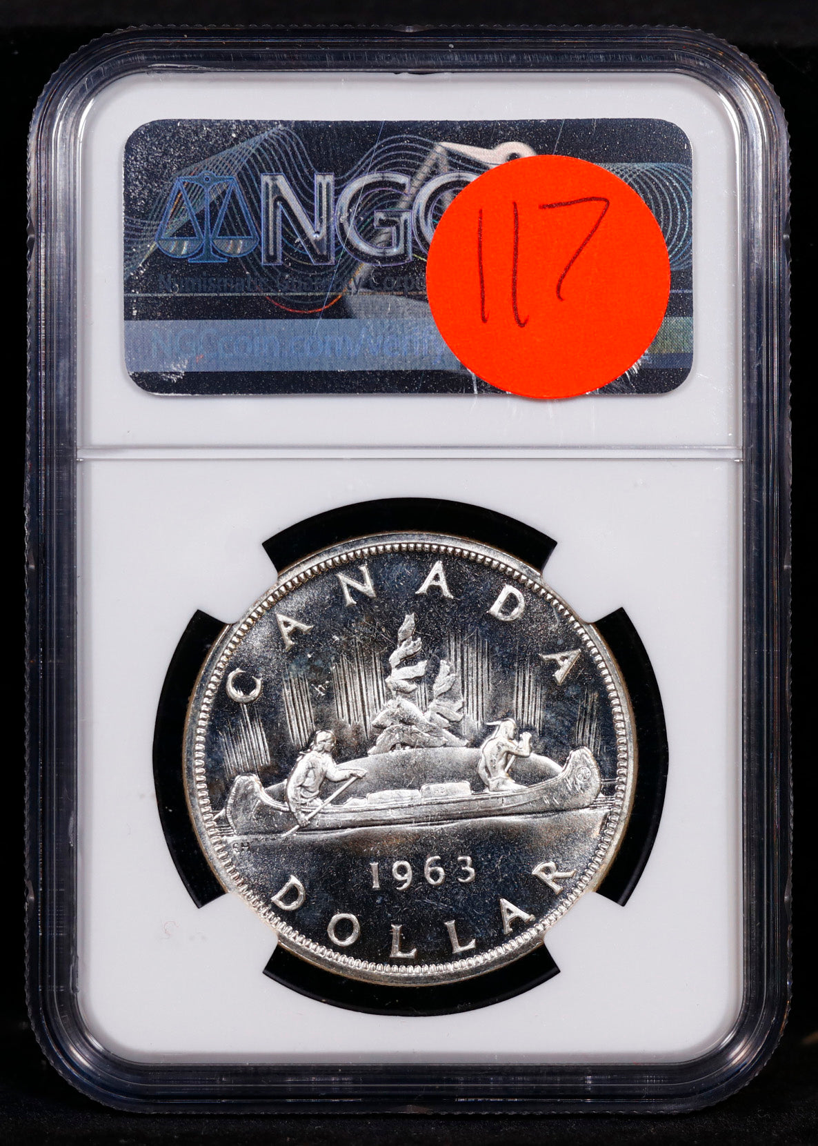1963 Canada Silver Dollar S$1 NGC PL65 Cameo