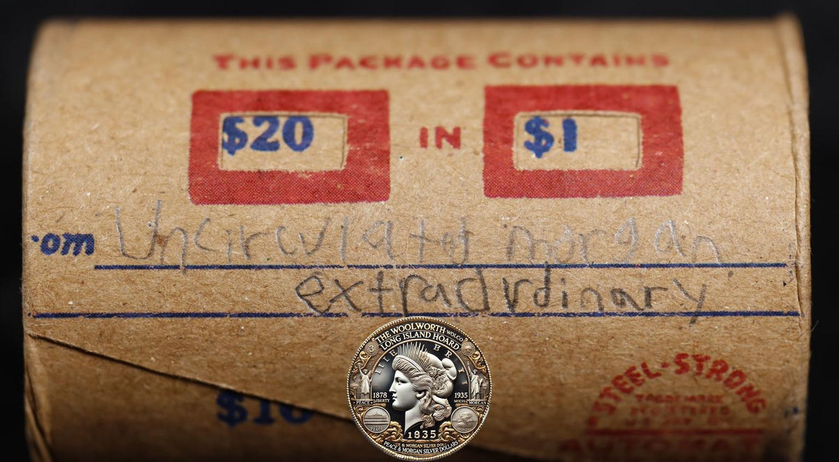 20 Uncirculated Morgan Dollar Roll: Extraordinary - 20 UMX