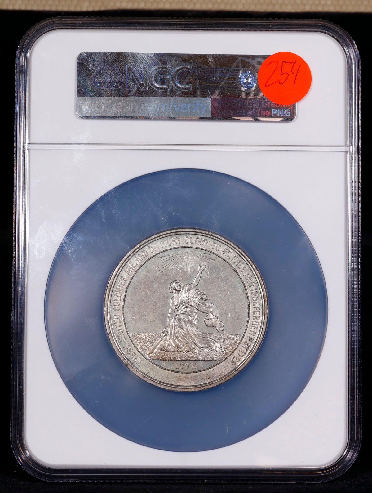 1876-Dated J-CM-11 WM 58mm U.S. Centennial NGC MS62