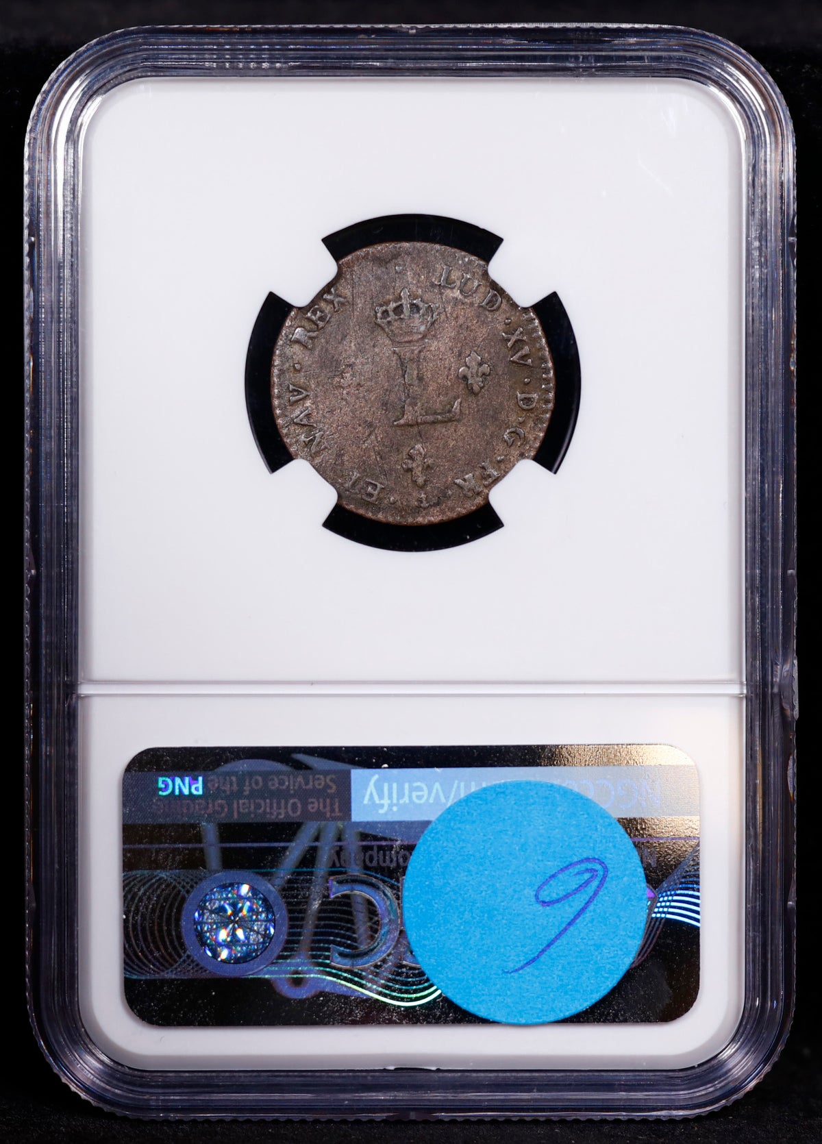 1739N France 2s Shilling VLACK-149 NGC VF Details