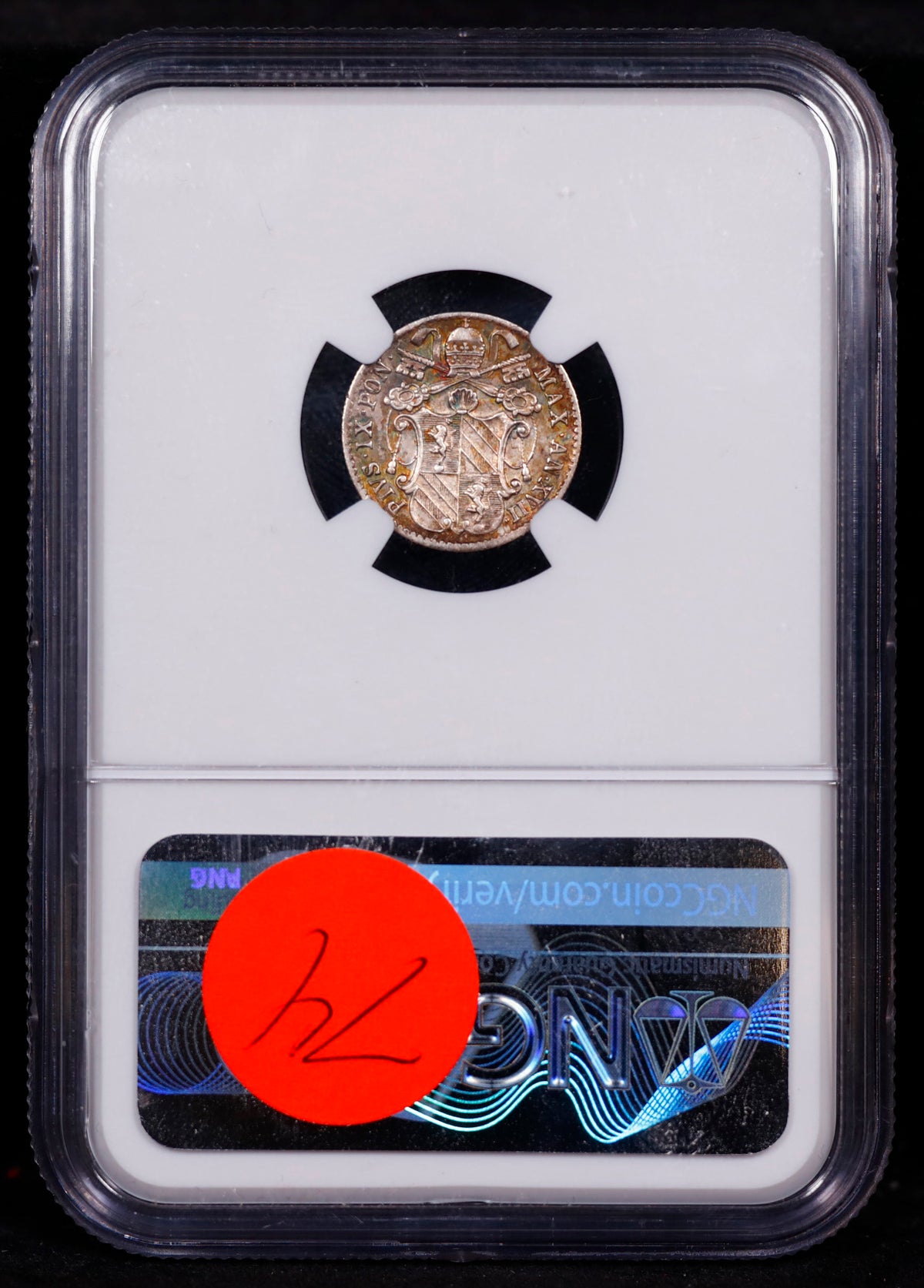 1862R XVII 5BAI Baiocchi Papal States NGC AU53