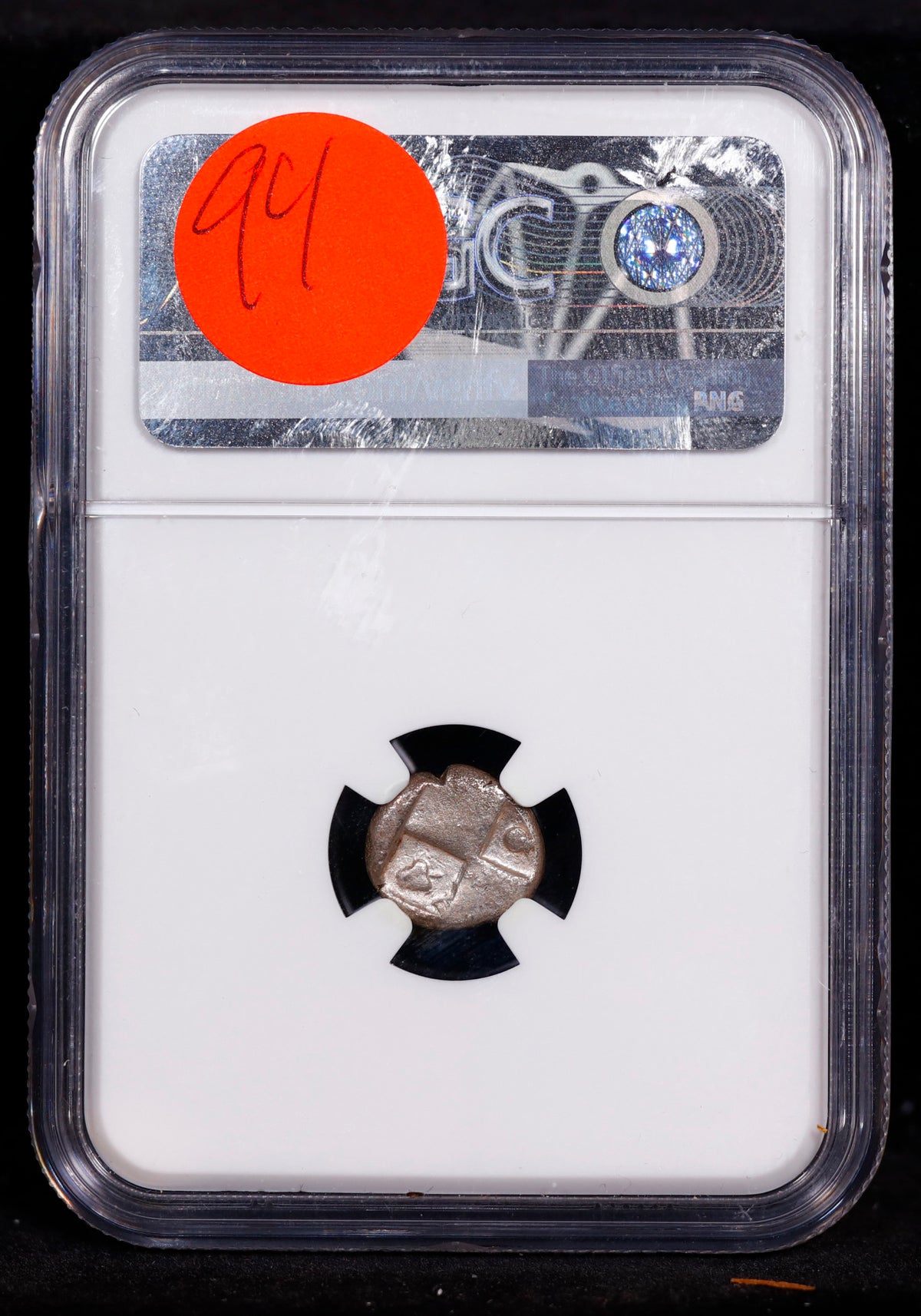 Thracian Chersonesus 4th Century BC AR Hemidrachm obv lion forepart rv quadripartite incuse NGC F