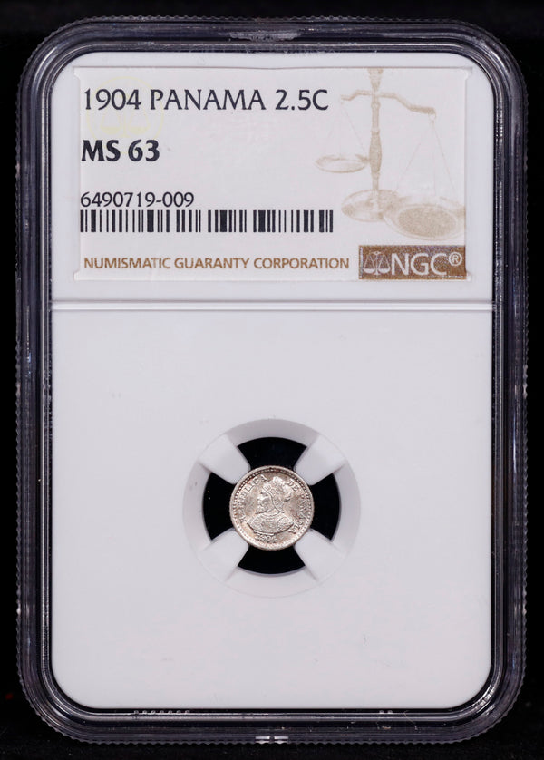 1904 Panama 2.5c Centavo NGC MS63
